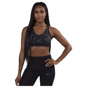 UFC Womens Essential Sports Bra Black Size SM